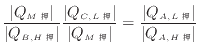 $\displaystyle \frac{ \vert Q_{M } \vert }{ \vert Q_{B, H } \vert } \frac{ \...
... Q_{M }\vert } = \frac{ \vert Q_{A, L } \vert }{ \vert Q_{A, H } \vert }
$
